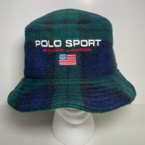 Polo by Ralph Lauren Blue and Green Plaid Hat